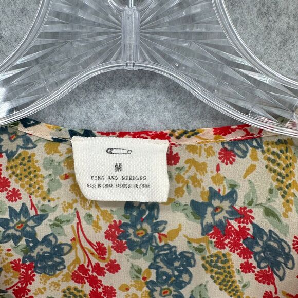 Urban Outfitters Pins & Needles Peasant Boho Cottagecore  Flowy top Size Medium‎ - Picture 3 of 10